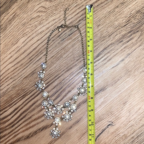 J Crew Clear Crystal Necklace - Picture 5 of 5